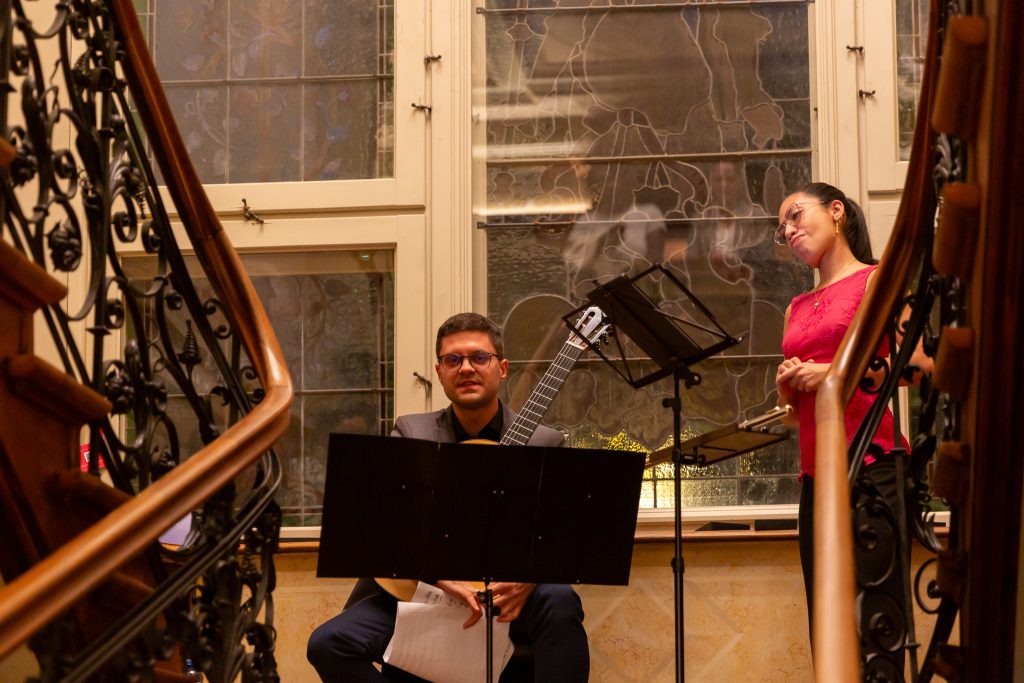 Treppenhauskonzert im Literaturhaus © Frauke Kühn