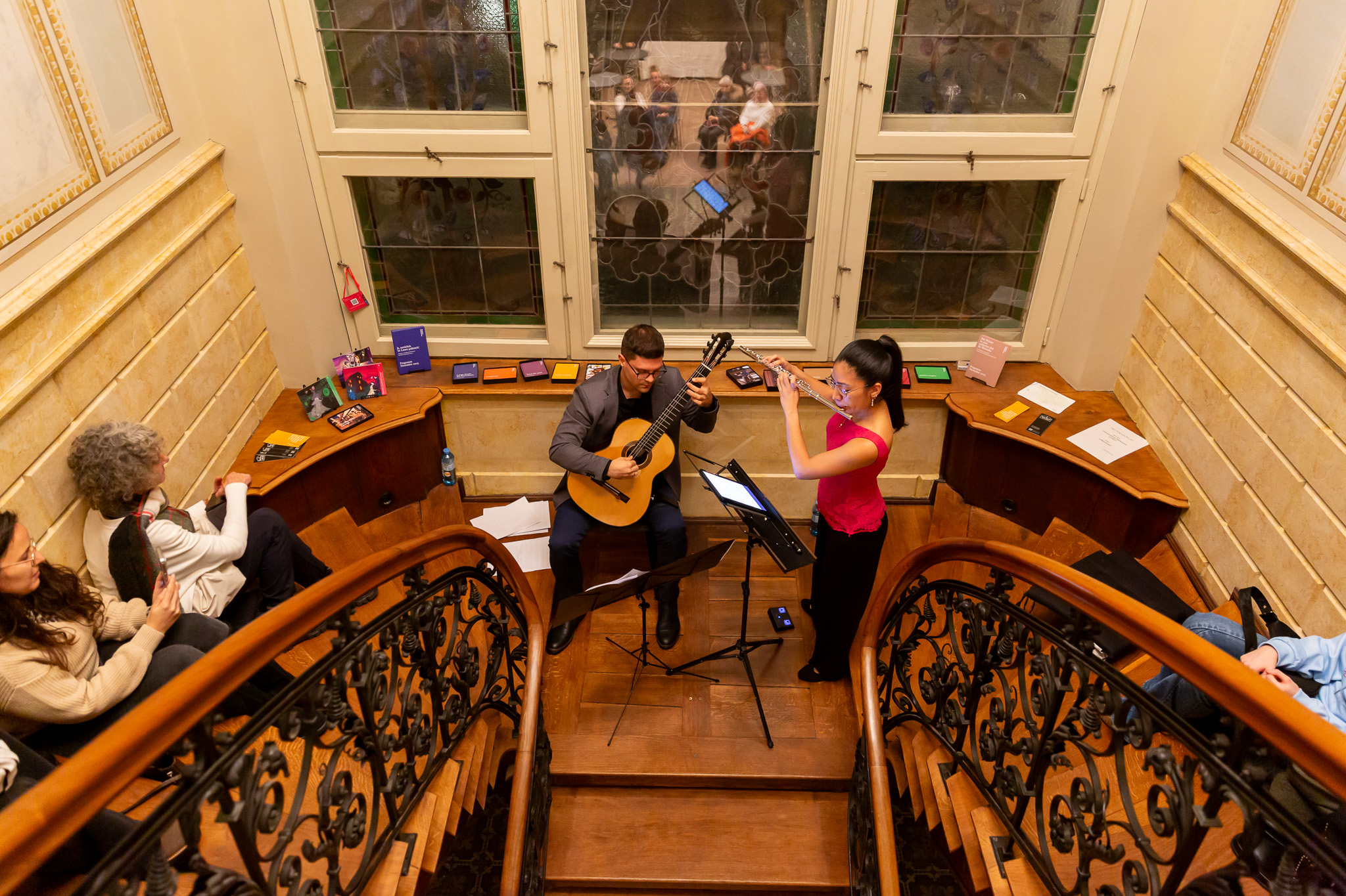 Treppenhauskonzert im Literaturhaus © Frauke Kühn