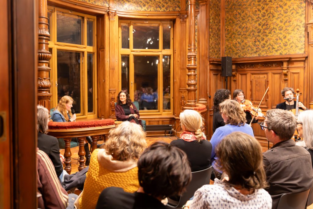 Live Podcast mit Mirjam Zadoff © Birgit Brida