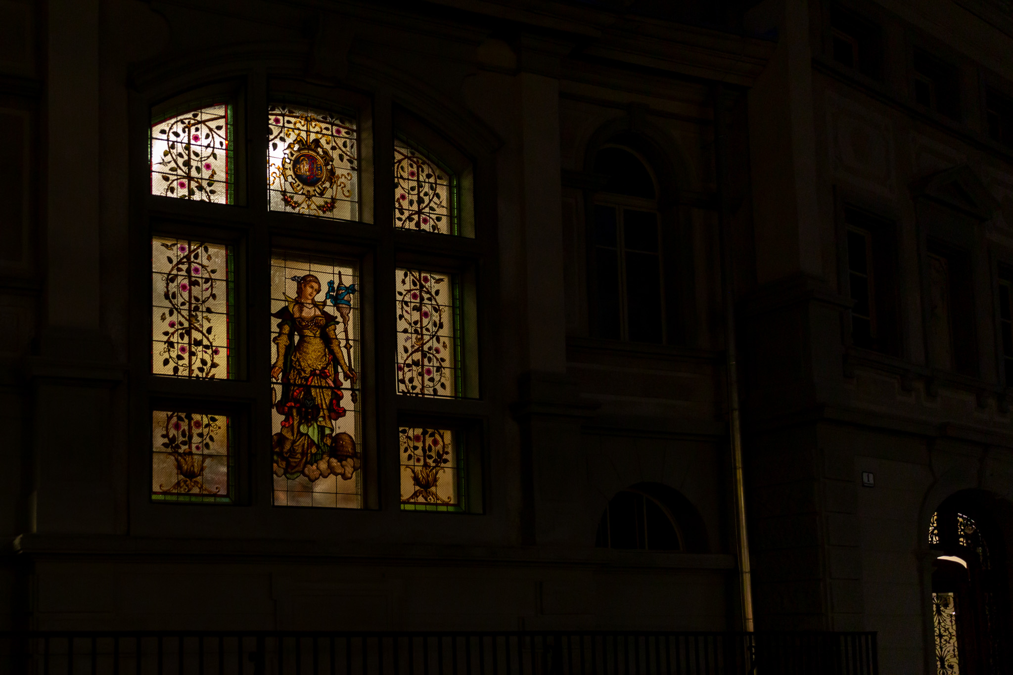 Literaturhaus am Abend © Frauke Kühn