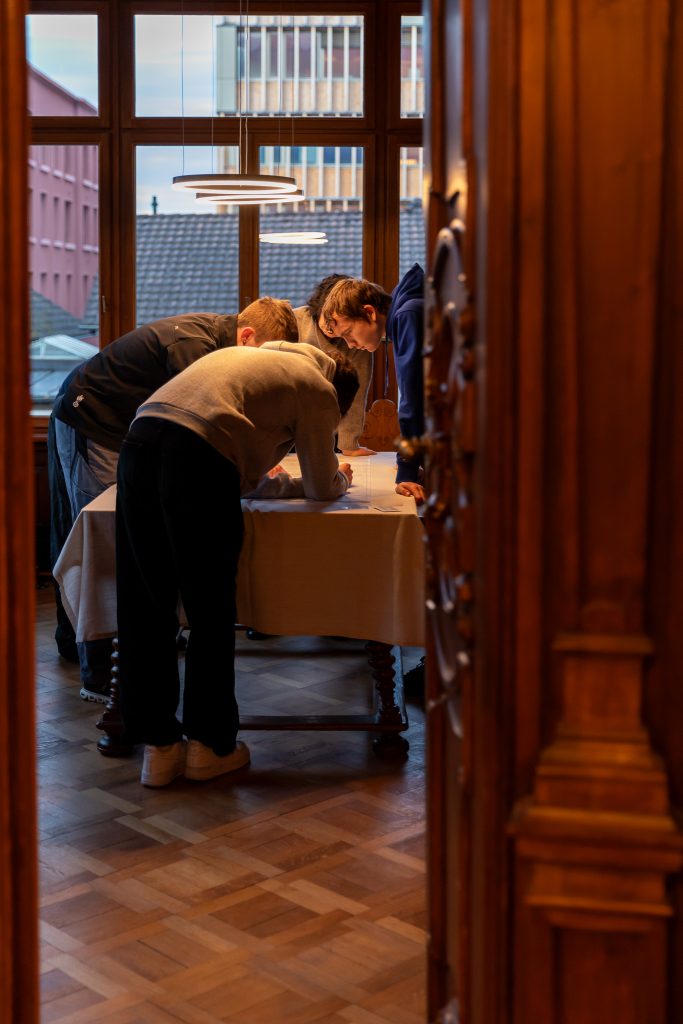 Lehrlinge der Landesberufsschule besuchen das Literaturhaus © Frauke Kühn