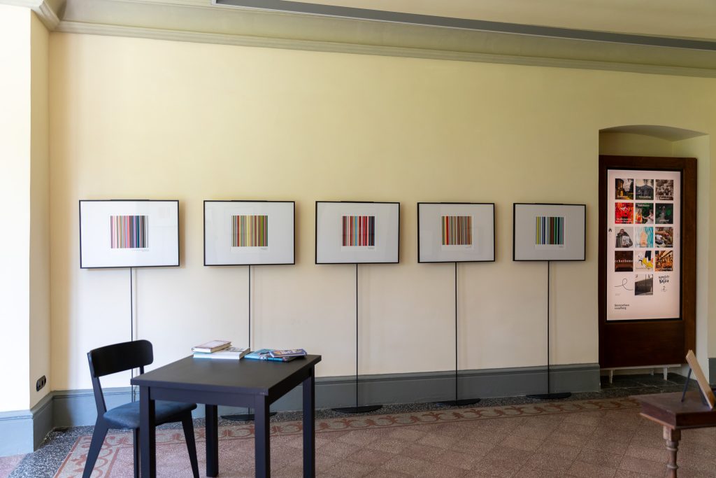 Ausstellungsaufbau Lea Kubeneck colorit © Frauke Kühn