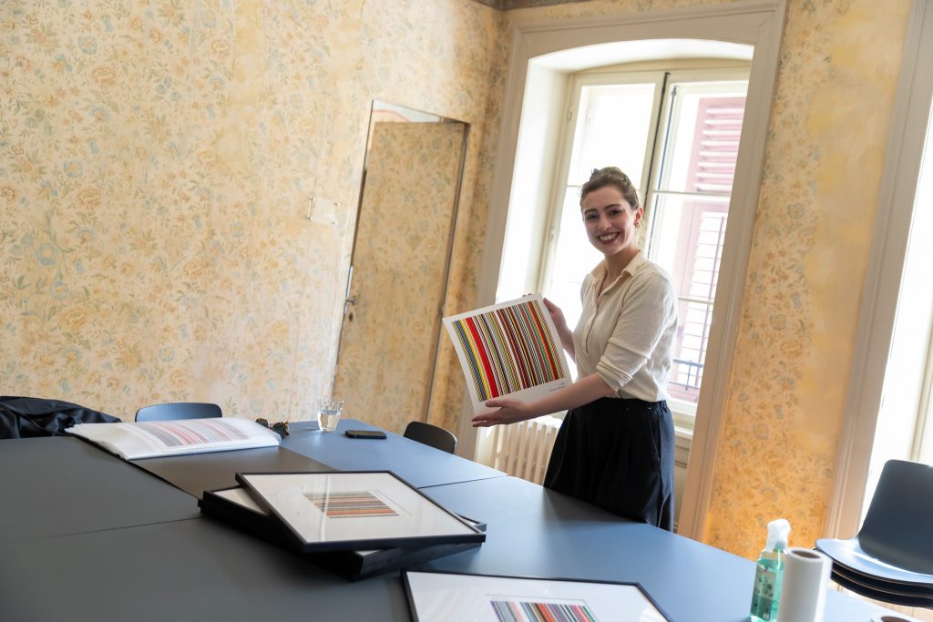 Ausstellungsaufbau Lea Kubeneck colorit © Frauke Kühn